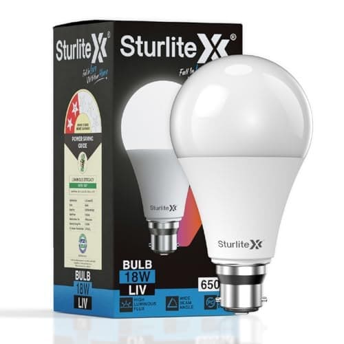 Sturlite LIV 18 Watt LED Bulb| 6500K Cool White Color Temper...