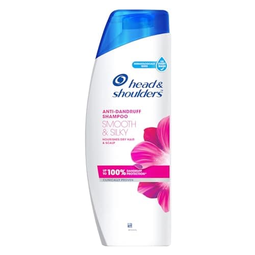 🛒 Head & Shoulders , Anti Dandruff Shampoo, Smooth & Silky, 180 ML, White
