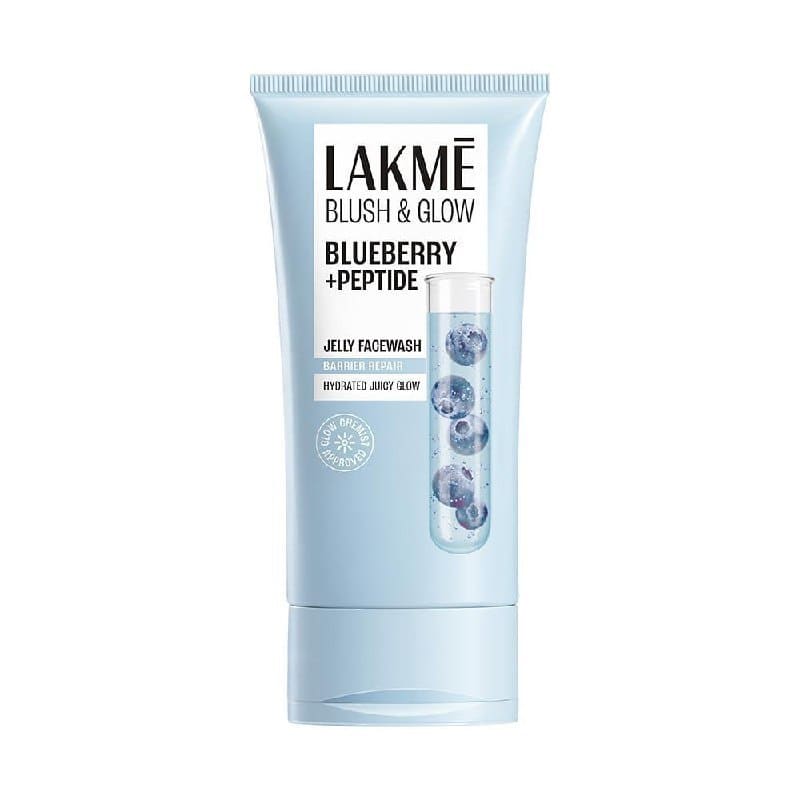 Amazon | 48% Off - LAKME Blush & Glow, Blueberry + Peptide Gentle Jelly Facewash, 150g at Rs.257
