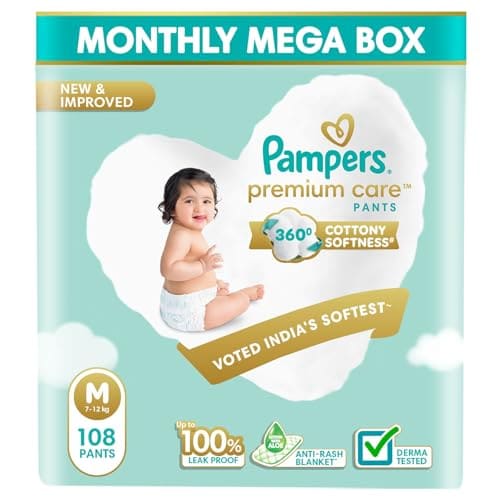 Pampers Premium Care Diaper | Pant Style Baby Diapers Medium...