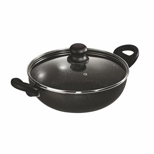 Butterfly Granza Non Stick Kadai with Glass Lid | 240 mm |No...