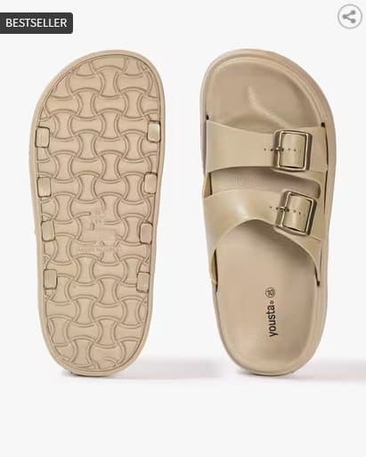🔥 YOUSTA Men Slip-On Sandals with Buckle Closure