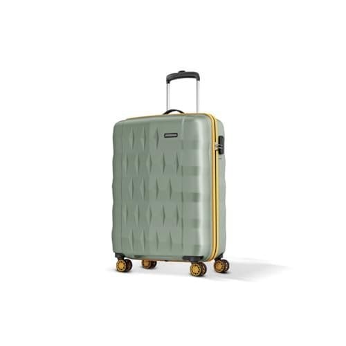 🛒 Aristocrat Comet Cabin Polycarbonate Hard Case 8-Wheel Trolley Bag, Green