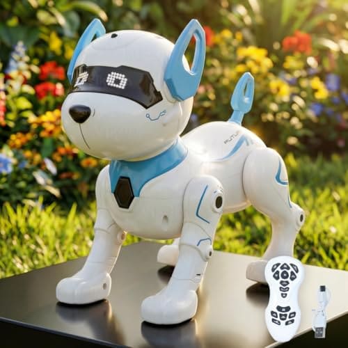 🛒 VikriDA RC Robot Dog for Kids 8-12 | Smart Robotic Puppy Toy with Touch, Walking & Talking Features | Stunt Dance RC Dog Gift for Boys & Girls