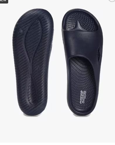 🔥 MONZA Men Laser-Cut Round-Toe Slides