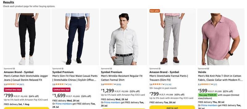 🔥 Amazon Brand - Symbol Fashion Sale 👕🛍️
