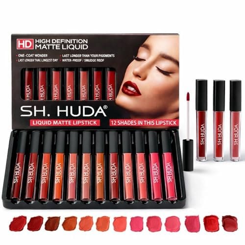 🛒 Huda Girl Matte Liquid Lipstick Combo Set of 12