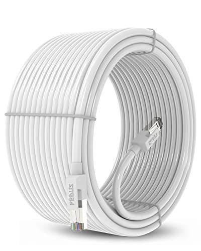 🛒 FEDUS Cat6 Ethernet Cable, 10M High Speed 550MHZ / 10 Gigabit Speed UTP LAN Cable, Network Cable Internet Cable RJ45 Cable LAN Wire, Patch Computer Cord Gigabit Category 6 Wires for Modem,WHITE
