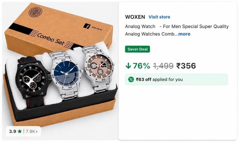 Pack of 3 watch at low price ✅🤯