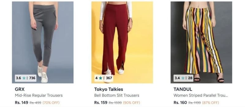 Women TRouser From @ 149