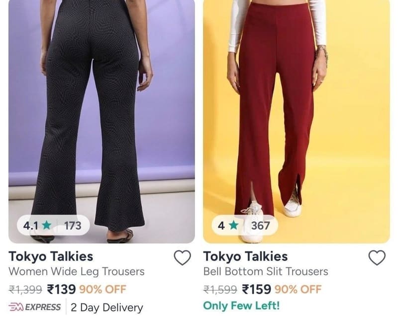 🔥 Women's Trousers From ₹139