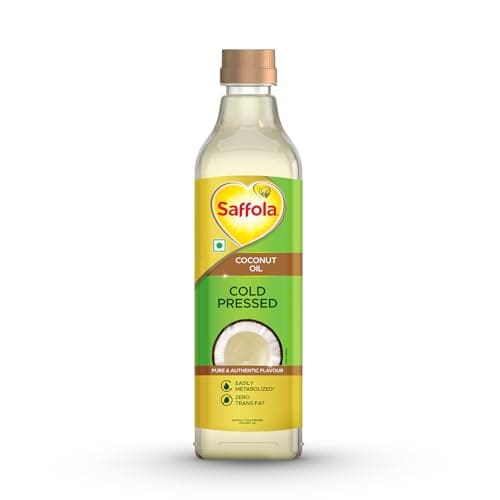 Saffola Cold Pressed Coconut Oil, 0 Trans fat, No chemicals ...