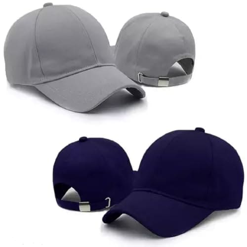 🛒 FY LANE Plane Cotton Baseball Cap 2 Colour Combo (Grey)