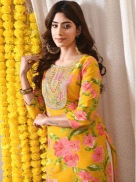 🔥 KJFAB Women Floral Printed Kurta 🌸