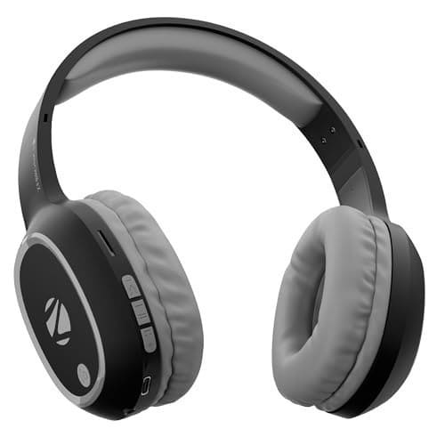 🛒 Zebronics Thunder Wireless Headphones, BT v6.0, Up to 60h Playback, Dual Pairing, 40mm Drivers, ENC, Gaming Mode, AUX & microSD, Rapid Charging, Type-C Charging (Black)