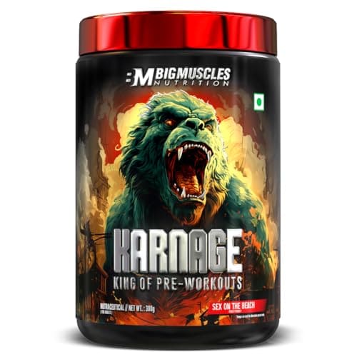Bigmuscles Nutrition Karnage Pre workout (60 Servings, Sex O...