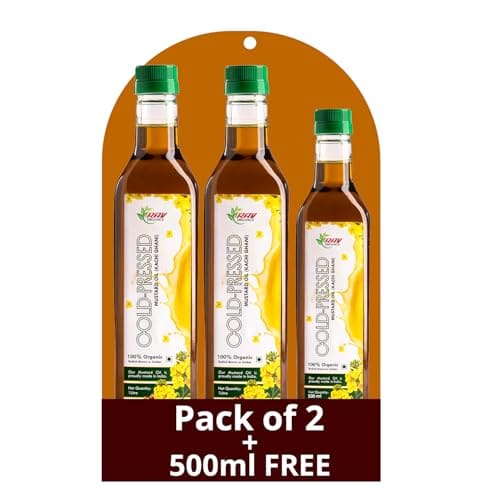 Rav Organics Certified Organic Cold Pressed Mustard Oil  1 L...