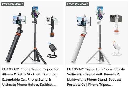Grab : Upto 35% Off on EUCOS  Hands-Free Selfie Stick Tripod with Remote control 🔥🔥