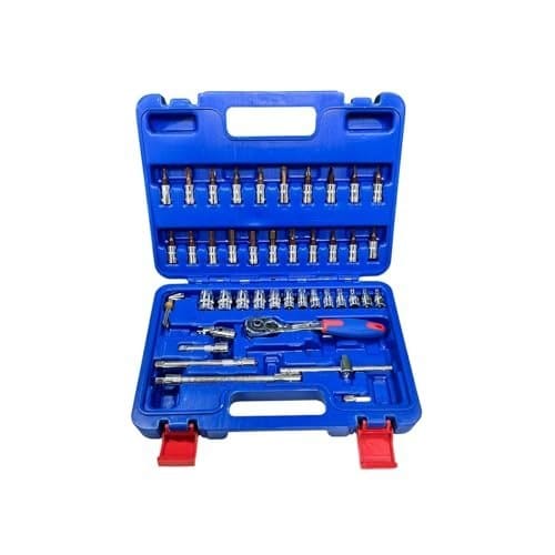 Hand Tool DN-2462 46-Piece 1/4" (6.35mm) Drive Hex Socket Se...