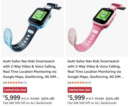 New Launch | boAt Sailor Nav Kids Smartwatch @5499*