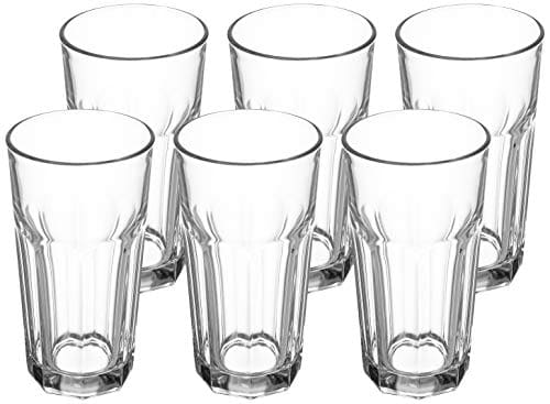 Amazon | Solimo High Ball Glasses, Set of 6 (325ml each) @424