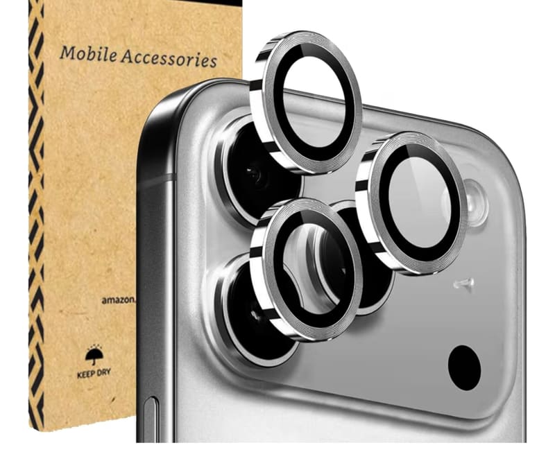 Camera Glass Lens Protector Ring for iPhone 17 Pro (Gray) @46