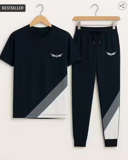 🔥 NEONOMAD Men Regular Fit Colour-block Tracksuit