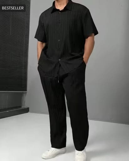 🔥 BUDA JEANS CO Men Self-Design 2-Piece Co-Ord Sets