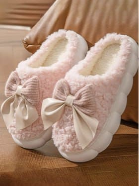 🔥 WOLVESDEN Women Embellished Room Slippers With Bow