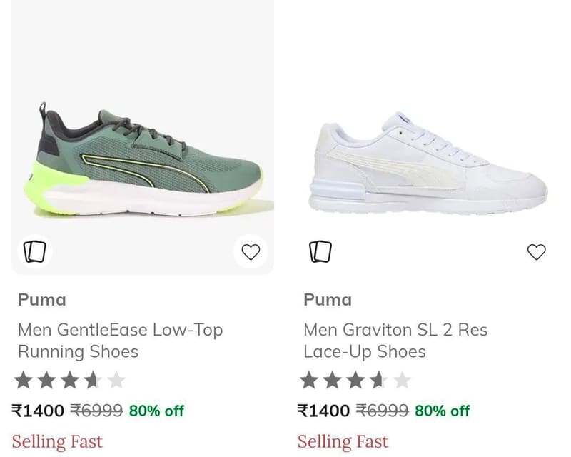 Ajio : Upto 80% Off On Branded Men's Shoes.