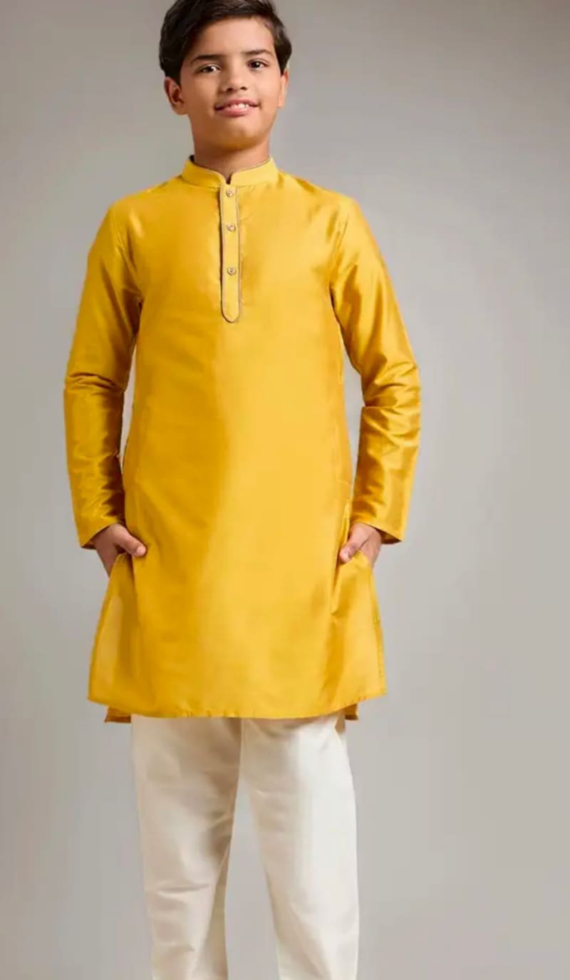 Boy's Festive Rayon Kurta Pajama Set @499.