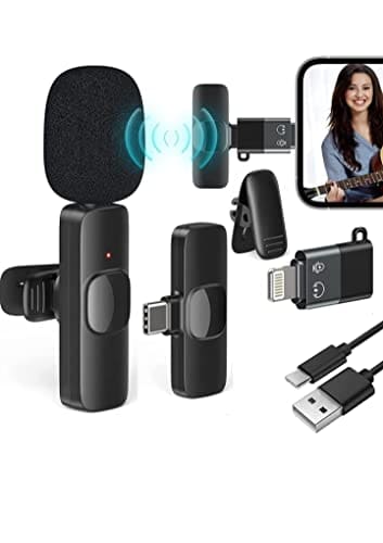 Careflection K8 Wireless Microphone, Digital Mini Portable R...