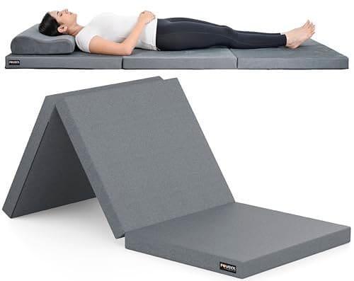 🛒 FOVERA Back Pain Relief Foldable Mattress (Single Bed), Premium High Resilience Foam Folding Mattress for Floor Sleeping, Guest & Travel Bed | Portable, Compact & Easy to Store (75 x 28 x 2.5 Inch)