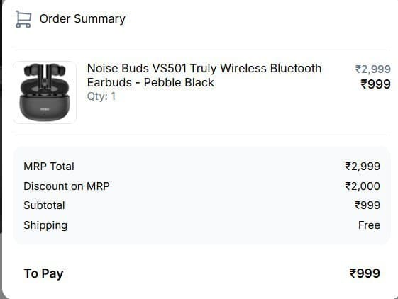 🎧 Noise Buds VS501 @ ₹949 🔥