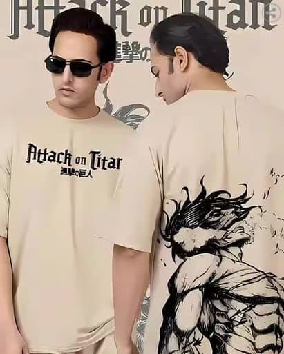 🔥 CRAZYBEE X AG Men Graphic Print Oversized Crew-Neck T-Shirt 👕