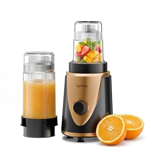 Lifelong Nutri Blender with 2 Jars (400ml & 800ml), 400W Mot...