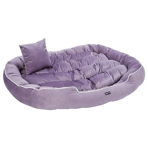Amazon Basics Polyester XXL Pet Bed with Cushion | Ideal for...