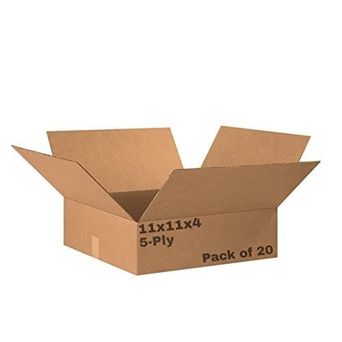 Porpoise 5-Ply 11x11x4 inch Corrugated Box Cardboard Packing...