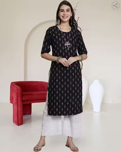 🔥 POPMANTRA Women Printed Straight Kurta