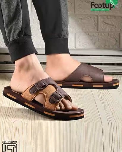 🔥 FOOT UP Men Slip-On Multi Strap Flip-Flops