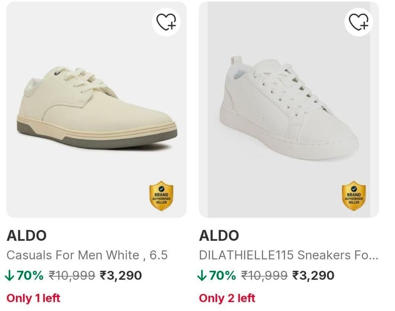 Flipkart Loot Deal : Upto 70% Off On ALDO Shoes (Premium Brand).