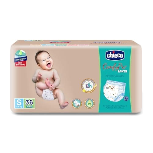 Chicco Comfy-Pro Pant Style Baby Diapers | Anti-bacterial be...