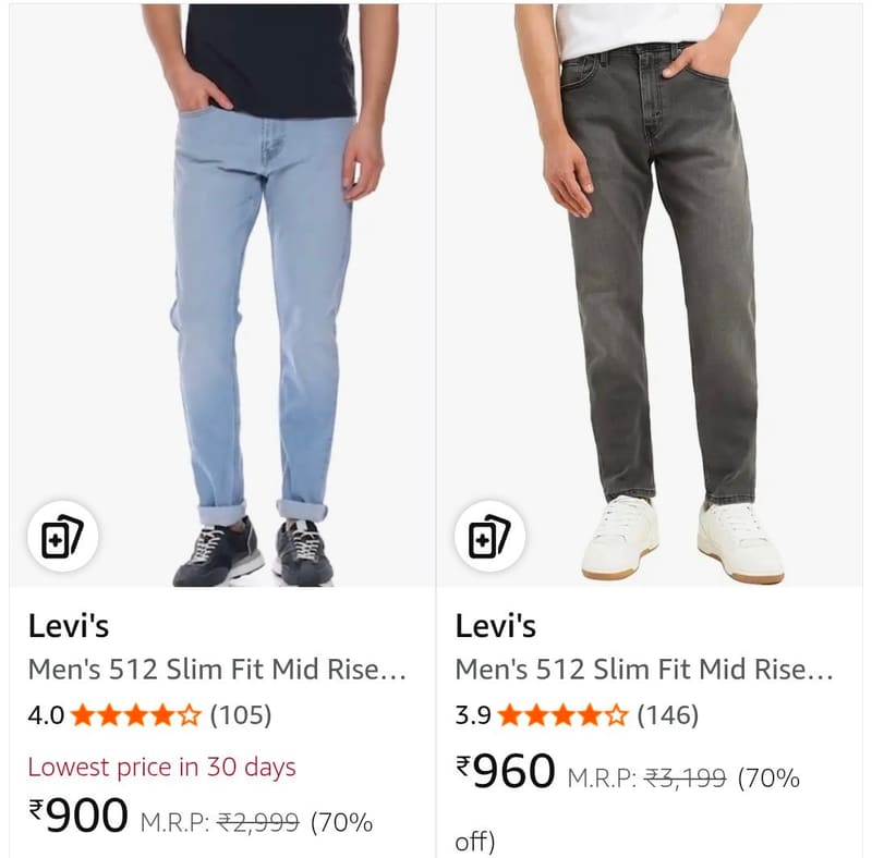 Levi's Jeans Starts @900