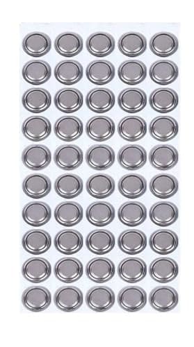 🛒 LR44 Button Cell Battery | AG13 Button Cell, G13, SR44, A76, 357A |1.5V Battery Alkaline Coin Cell for Watch Cell, Electronic Toys, Digital Watch, Candle Diya | (Pack of 50)