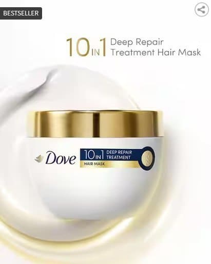 DOVE 10 In 1 Deep Repair Treatment Hair Mask (120 ml)