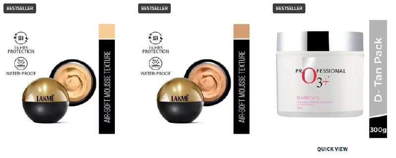 AJIO : Upto 65% Off on Beauty Products.