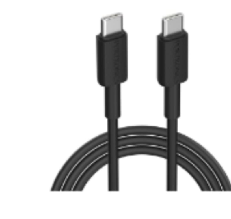 Portronics Konnect Link C Square 60W Type C to Type C Fast Charging PD Cable at 126/-