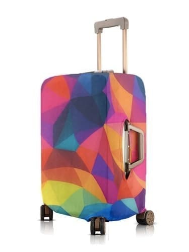 🛒 Cortina Polyester Luggage Cover Trolley Travel Covers Washable Dust Proof Anti-Scratch Suitcase Protector, Small-Multicolor