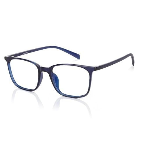 🛒 LENSKART BLU | Zero Power Blue Cut Computer Glasses | Gaming Glasses | Anti Glare, Lightweight & Blocks Harmful Rays | UV Protection Specs | Men & Women | Medium | LB E13526