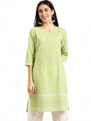 🛒 Amazon Brand - Tavasya Women's Chikankari Kurti